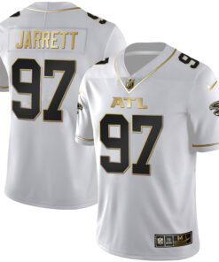 Grady Jarrett Atlanta Falcons Black Gold & White Gold Jersey - All Stitched