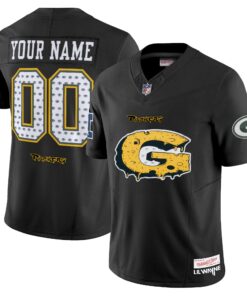 Green Bay Packers 'Cheesehead' x 'Tha Carter VI' Style Vapor Limited Custom Jersey - All Stitched