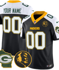 Green Bay Packers John Madden & Home Patch Vapor Limited Custom Jersey - All Stitched