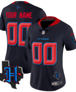 Houston Texans 2024 Texas Patch Vapor Limited Custom Jersey - All Stitched