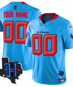 Houston Texans 2024 Texas Patch Vapor Limited Custom Jersey V2 - All Stitched