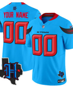 Houston Texans 2024 Texas Patch Vapor Limited Custom Jersey V3 - All Stitched