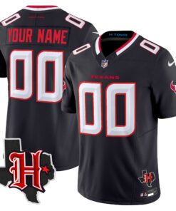 Houston Texans 2024 Texas Patch Vapor Limited Custom Jersey V5 - All Stitched