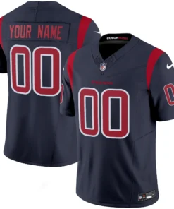 Houston Texans Color Rush Custom Jersey - All Stitched