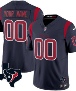 Houston Texans Color Rush Legend Vapor Custom Jersey V2 - All Stitched