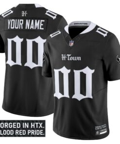 Houston Texans 'Gothic Lone Star Shadows Edition' Vapor Limited Custom Jersey - All Stitched