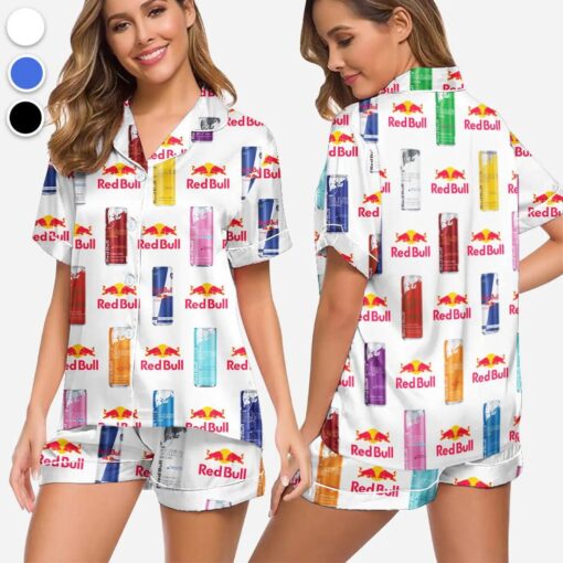 Red Bull Satin Pajama Set For Women