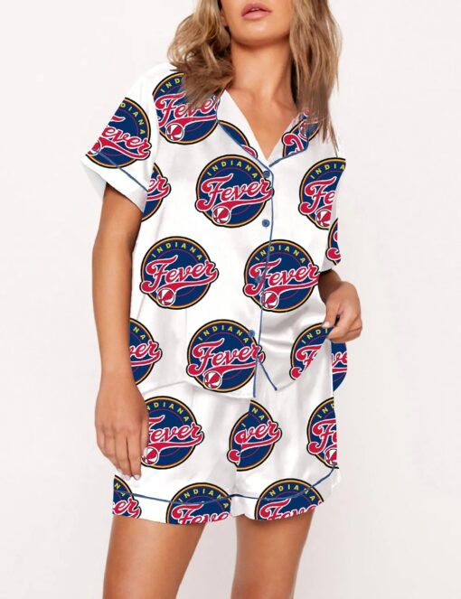Women's Indiana Fever Basketball Satin Pajama Set