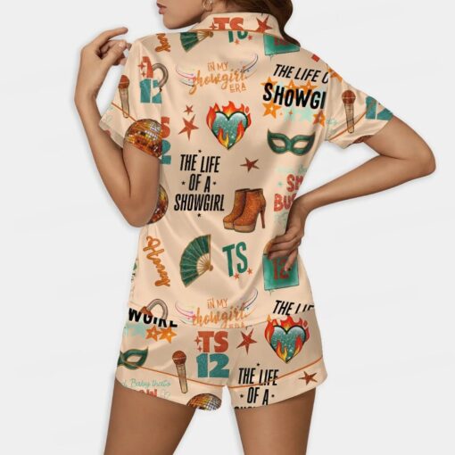 Life of a Showgirl Bracelet Silk Satin Pajamas Set For Women - Image 3