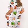 Women's 90's Nostalgic Halloween Nugs Print Pajama Set