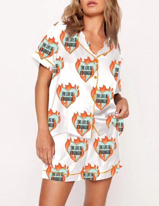 Women’s The Life Of A Showgirl TS 12 New Album Satin Pajamas Set
