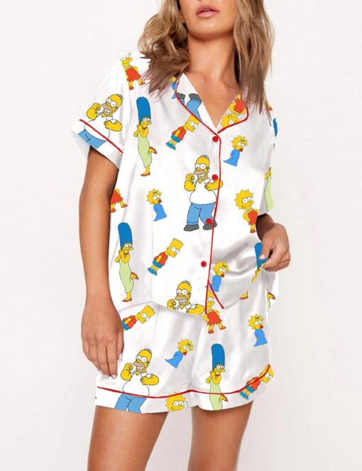 Women's The Simpsons Satin Pajama Set