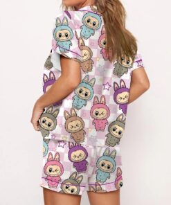Women's Cute Labubu Print Pajama Set