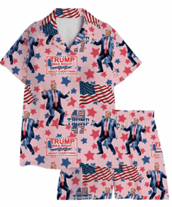 Trump Satin Pajamas Set, Trump Supporter Pajamas Set
