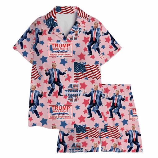 Trump Satin Pajamas Set, Trump Supporter Pajamas Set