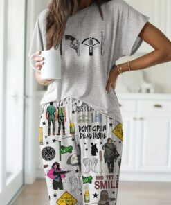 Walking Dead Casual Pajama Set For Women