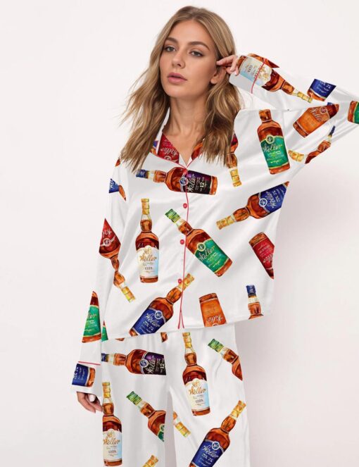 Kentucky Bourbon Whiskey Satin Pajama Set