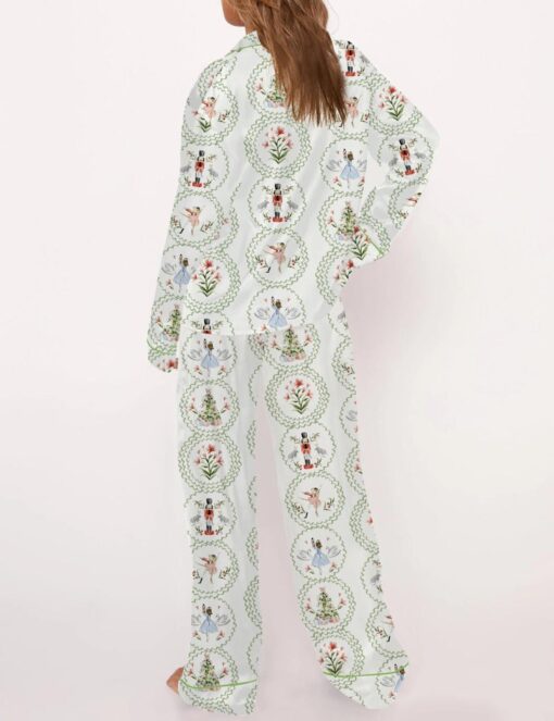 Fancy Nutcracker Satin Pajama Set For Women - Image 3