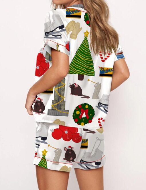 Holiday In New York Satin Pajama Set For Women - Image 3