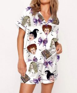 Hocus Pocus Halloween Satin Pajama Set