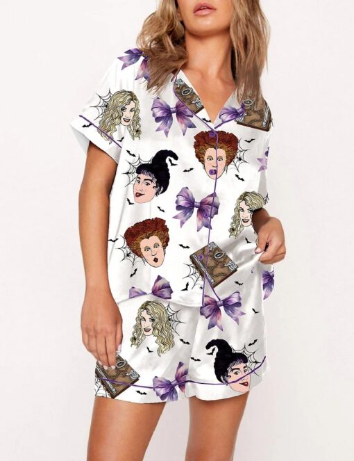Hocus Pocus Halloween Satin Pajama Set