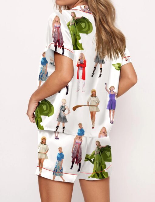 Music Artists Satin Pajama Set For Women - Image 3