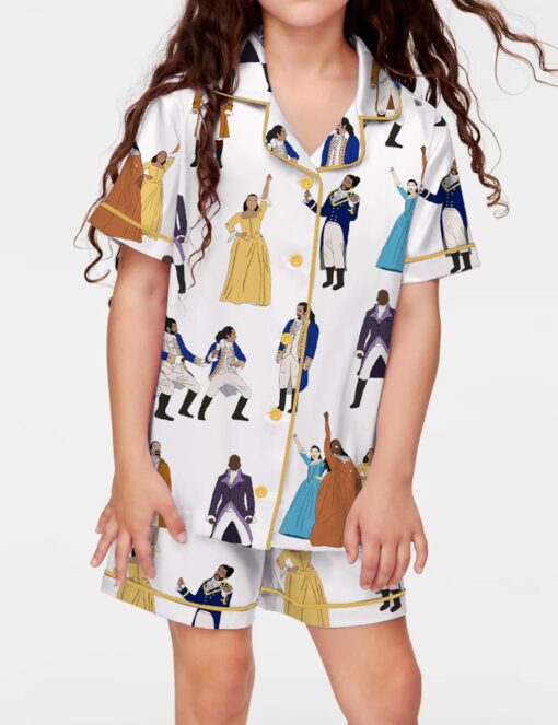 Hamilton Silky Satin Pajama Set For Kids