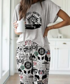 Supernatural Casual Pajama Set For Women