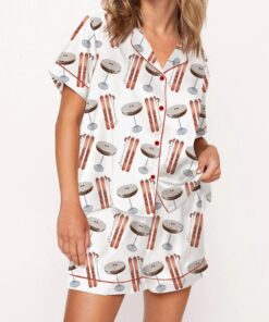 Apres Ski Martini Satin Pajama Set For Women