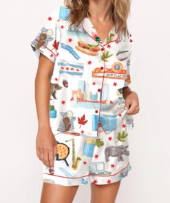 Chicago City Silky Satin Pajama Set For Women