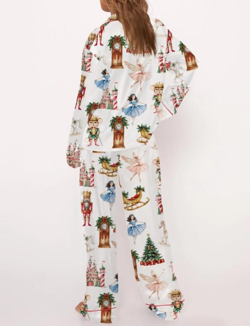 Christmas Nutcracker Ballet Satin Pajama Set For Women - Image 3