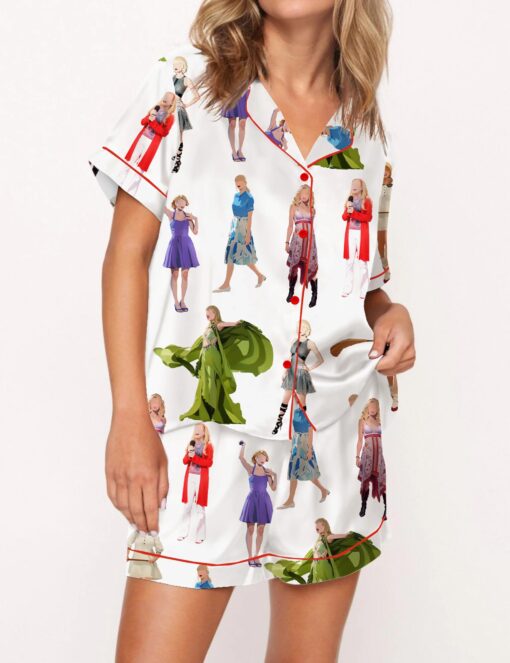 Music Artists Satin Pajama Set For Women - Image 4