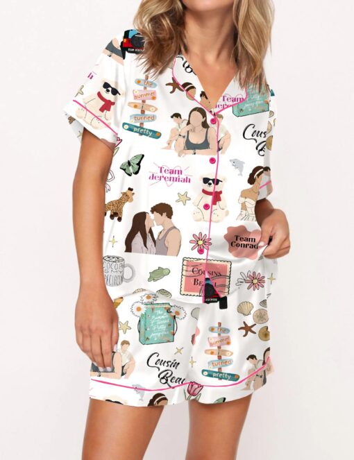 The Summer I Turned Beautiful Silky Satin Pajama Set For Women