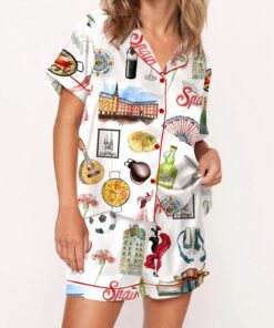 Barcelona Spain Travel Pajama Set