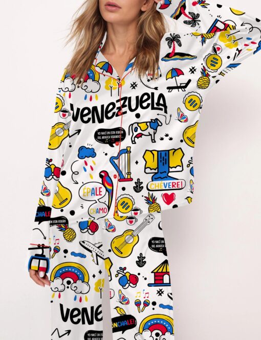 Venezuela Satin Pajama Set For Women - Image 5
