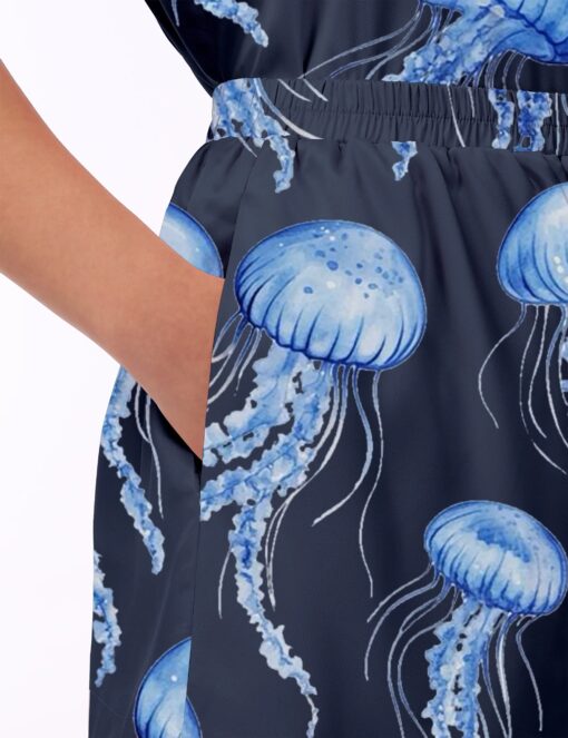 Jellyfish Silky Satin Pajama Set For Women - Image 5