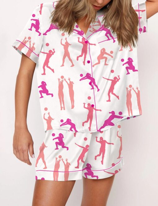 Volleyball Satin Pajama Set - Image 2
