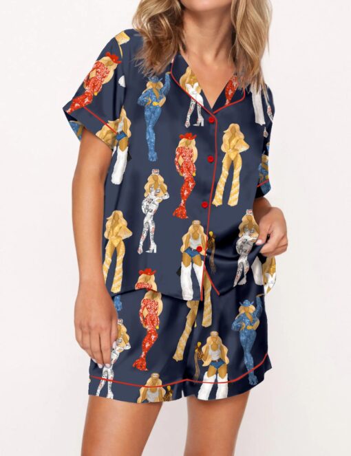 Cowboy Carter Tour Silky Satin Pajama Set For Women - Image 8
