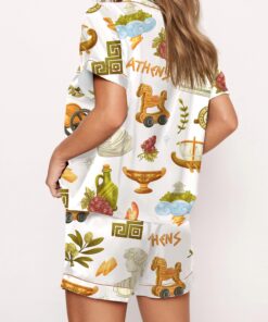 Alternative view of Antique Greece Satin Pajama Set For Women