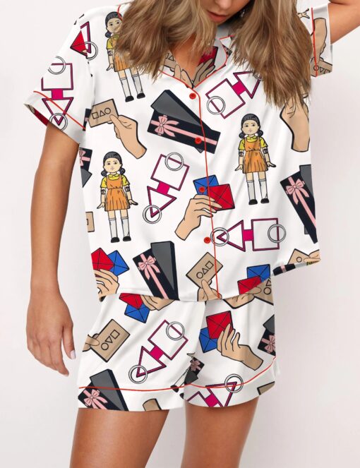 Squid Games Satin Pajama Set For Women - Image 3