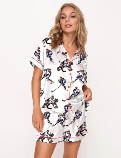 Hockey Satin Pajama Set