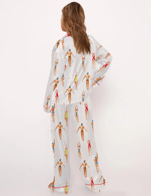 Swimmers Satin Pajama Set - Image 6
