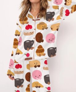 Plushies Bakery Silky Satin Pajama Set For Women