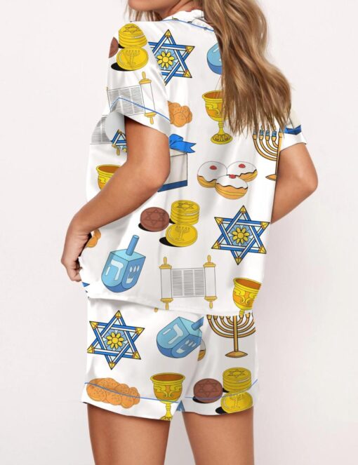 Hanukkah Satin Pajama Set For Women - Image 2