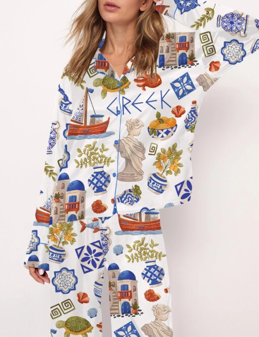 The Kentucky Derby Satin Pajama Set For Women - Image 6