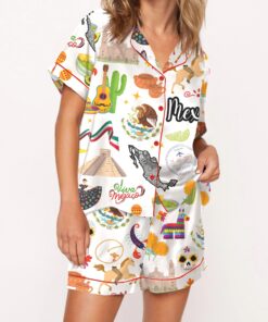 Mexico Satin Pajama Set For Women