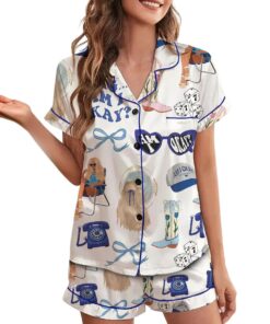 Alternative view of Am I Okay Moroney Silky Satin Pajama Set For Women