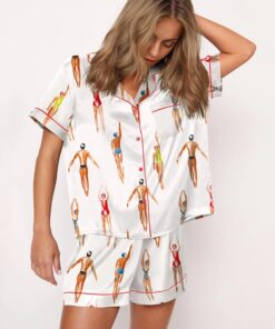 Swimmers Satin Pajama Set