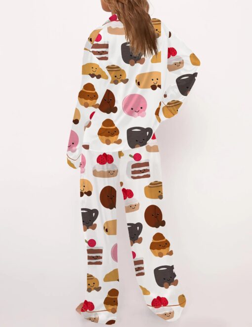 Plushies Bakery Silky Satin Pajama Set For Women - Image 3