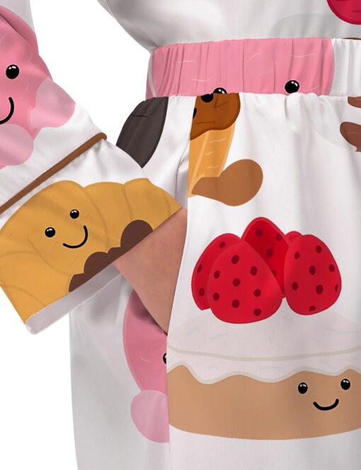 Plushies Bakery Silky Satin Pajama Set For Women - Image 4